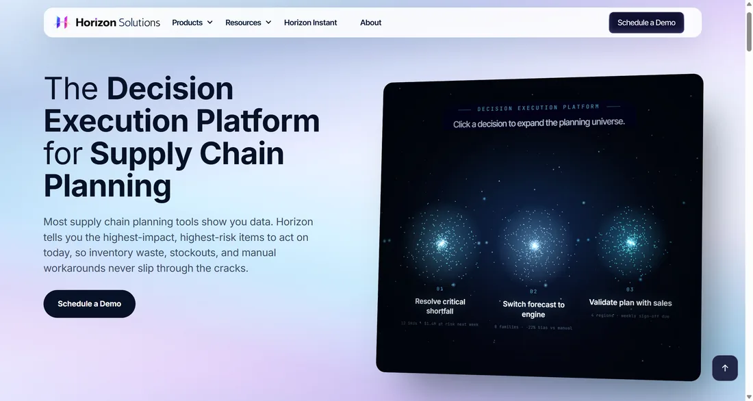 Horizon Solutions website